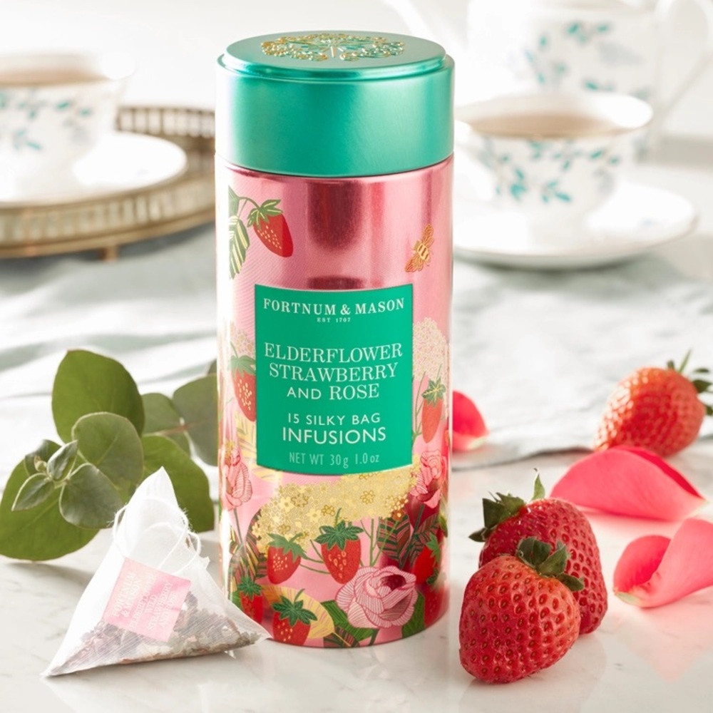 FORTNUM and MASON Elderflower, Strawberry & Rose Infusion Tea!